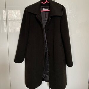 Cinzia Rocco due brown wool long coat size 10-12